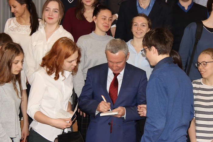 Андрей Климов на встрече со школьниками в Перми