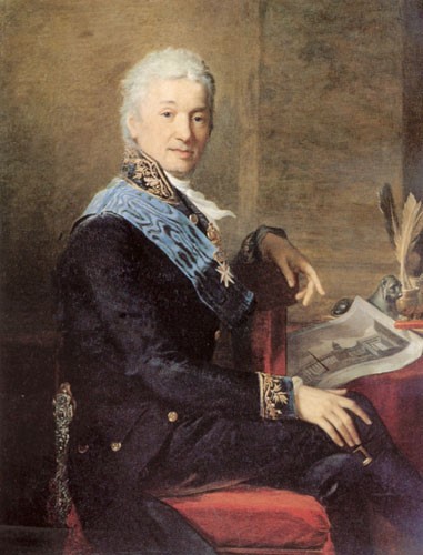Граф А.С. Строганов. Портрет работы Ж. Моньера, 1814