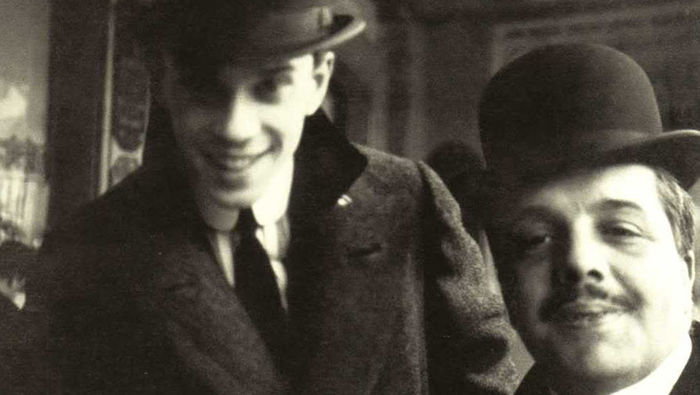 Сергей Дягилев и танцовщик Вацлав Нижинский